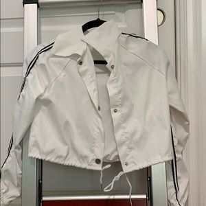White Cropped Jacket
